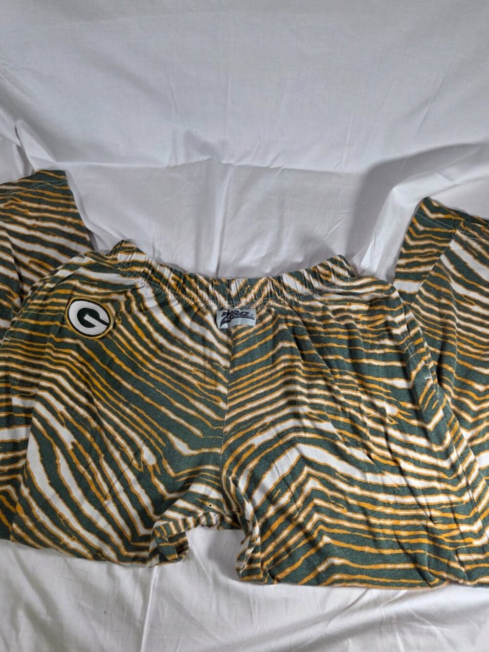 Zubaz NFL Green Bay Packers Zebra Lounge Pants - Size Medium (As-Is)